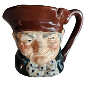 Vintage Minature Royal Doulton Old Charley Character Jug Pitcher Toby Mug Brown